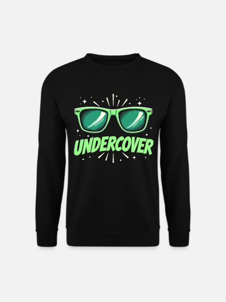 Undercover Speech - Sunglasses Design - Unisex Sweatshirt - black