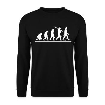 Nordic Walking Evolution - Unisex Sweatshirt - black - Front - Alina (178cm) & Michal (187cm)
