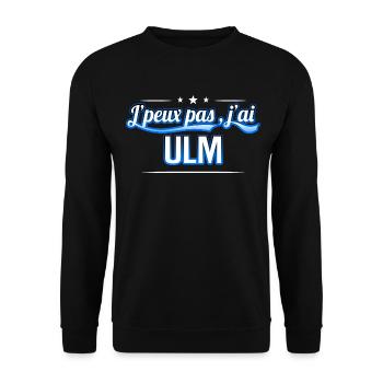 ULM - j'peux pas , j'ai ULM - Sweat-shirt Unisexe - noir - Devant - Alina (178cm) & Michal (187cm)