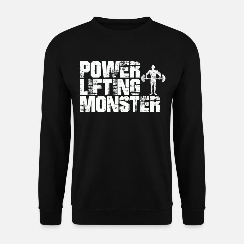 Power Lifting Monster Gift - Unisex Sweatshirt - black