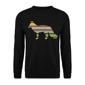 habitants de la forêt renard de la forêt renard-coucher de soleil - Sweat-shirt Unisexe - noir - Devant - Alina (178cm) & Michal (187cm)