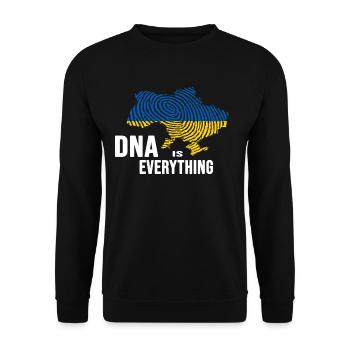 UKRAINE slava ukraini zelenskyi ukrainian DNA - Unisex Sweatshirt - black - Front - Alina (178cm) & Michal (187cm)