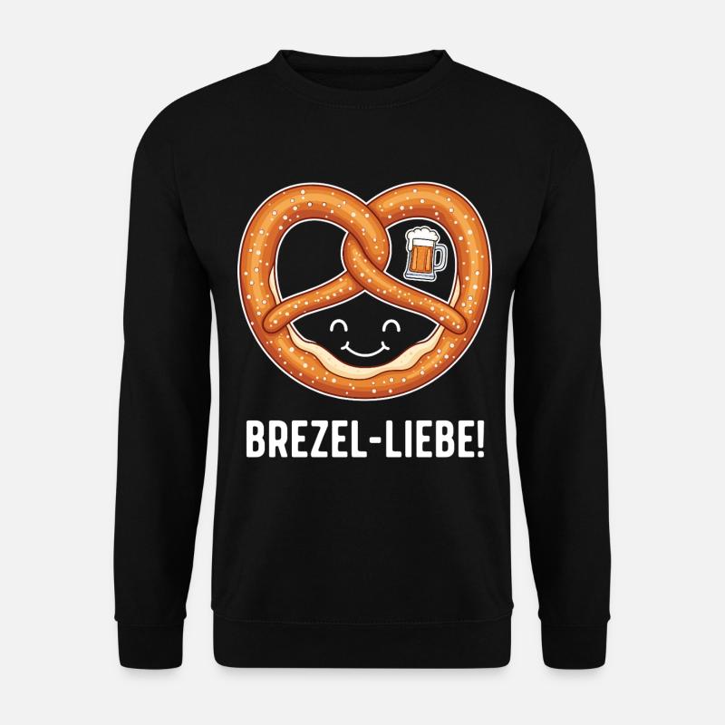 Brezel-Liebe ! - Unisex Pullover - Schwarz
