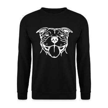 sbtsmile1 - Sweat-shirt Unisexe - noir - Devant - Alina (178cm) & Michal (187cm)