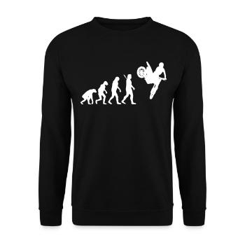 Evolution Moto Cross - Unisex Pullover - Schwarz - Vorne - Alina (178cm) & Michal (187cm)
