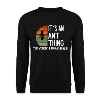 ameise ant thing ants ameisen ameisenfan fireant - Unisex Pullover - Schwarz - Vorne - Alina (178cm) & Michal (187cm)