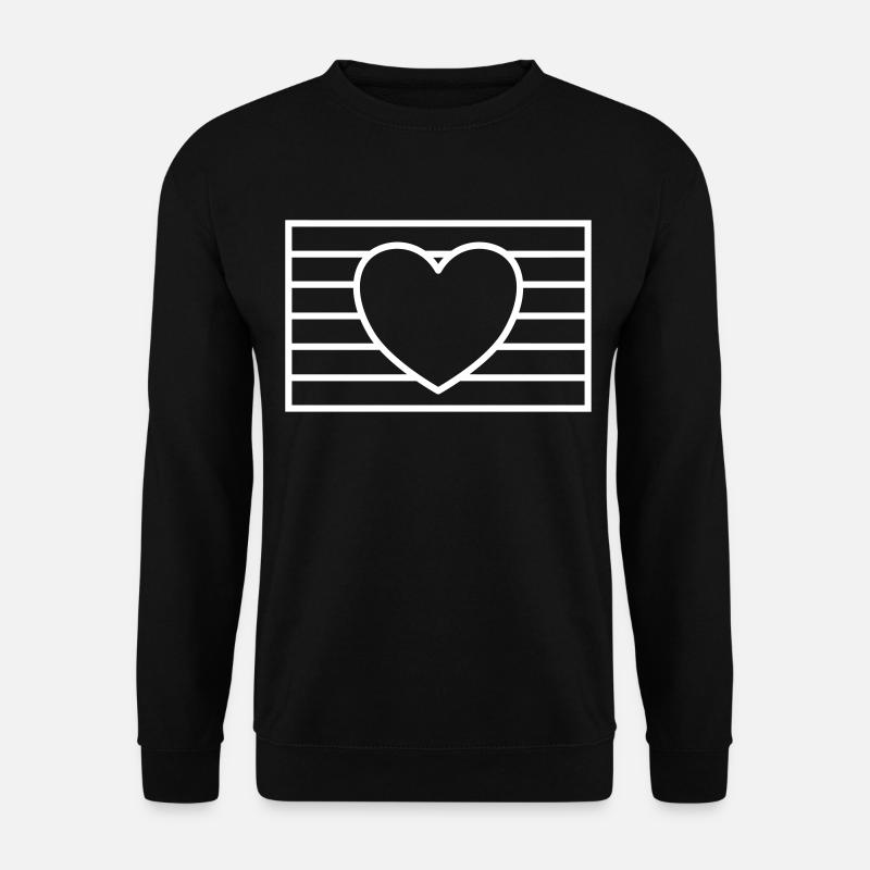 Gay Pride Flagge - Unisex Pullover - Schwarz