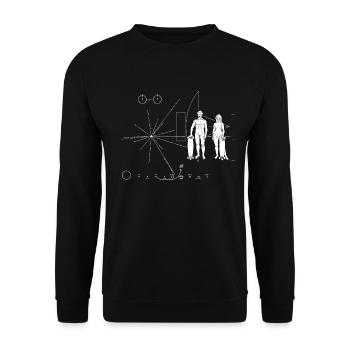Skateboarder Pioneer plate - Unisex Sweatshirt - black - Front - Alina (178cm) & Michal (187cm)