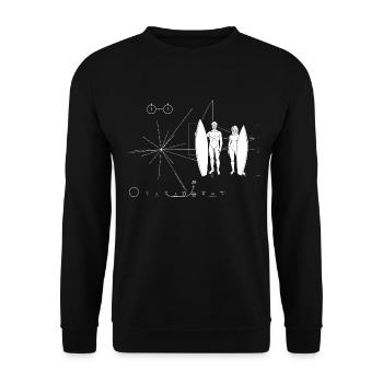 Surfboarder Pioneer plate - Unisex Sweatshirt - black - Front - Alina (178cm) & Michal (187cm)