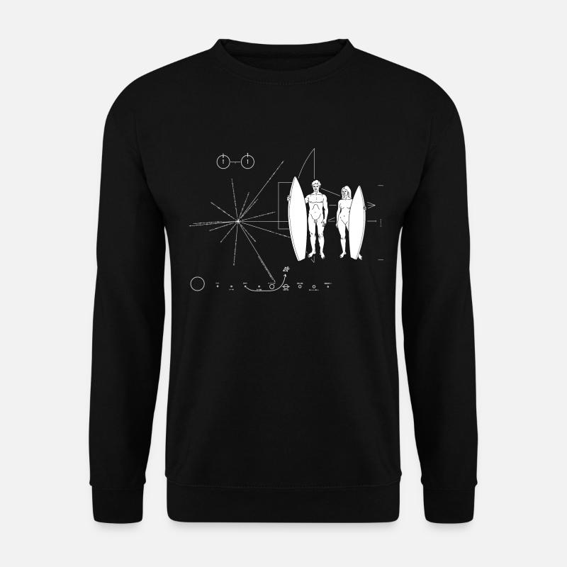 Surfboarder Pioneer plate - Unisex Sweatshirt - black