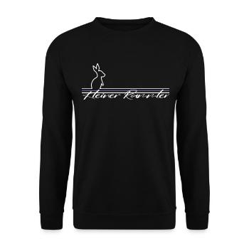 hase kleiner rammler männer fun sprüche single - Unisex Pullover - Schwarz - Vorne - Alina (178cm) & Michal (187cm)