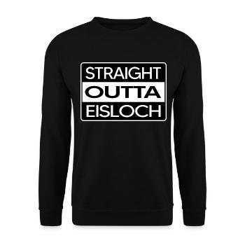 Winterschwimmen Eisbader Eisloch kälteresistent - Unisex Pullover - Schwarz - Vorne - Alina (178cm) & Michal (187cm)