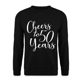Vive les 50 ans du 50e anniversaire - Sweat-shirt Unisexe - noir - Devant - Alina (178cm) & Michal (187cm)
