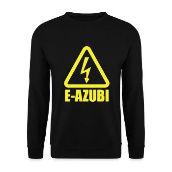 Azubi Elektriker - Unisex Pullover - Schwarz - Vorne - Alina (178cm) & Michal (187cm)
