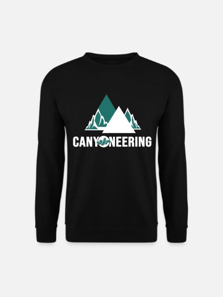 canyoning canyoneering mountains riveraction - Unisex Sweatshirt - black