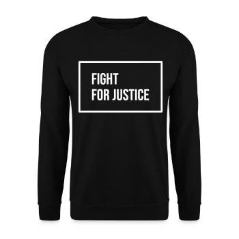 Lutte pour la justice, Black Lives Matter - Sweat-shirt Unisexe - noir - Devant - Alina (178cm) & Michal (187cm)