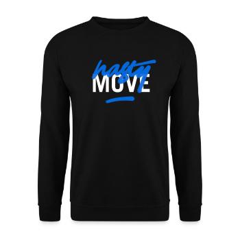 Nasty Move Blue Graffiti Sportswear - Unisex Sweatshirt - black - Front - Alina (178cm) & Michal (187cm)