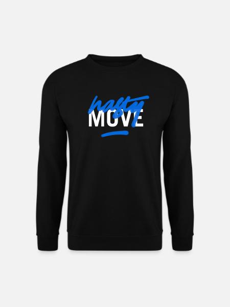 Nasty Move Blau Graffiti Sportswear - Unisex Pullover - Schwarz
