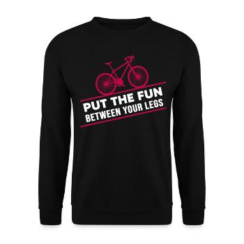 vélo vélo gravelbike vélo tour - Sweat-shirt Unisexe - noir - Devant - Alina (178cm) & Michal (187cm)