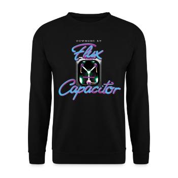 Back To The Future Flux Capacitor - Unisex Sweatshirt - black - Front - Alina (178cm) & Michal (187cm)
