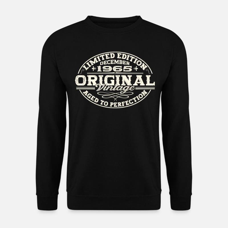 Original Dezember 1965 57. Geburtstag Geschenk - Unisex Pullover - Schwarz