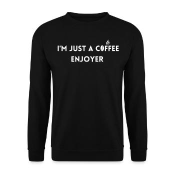 Coffee lover - Unisex Sweatshirt - black - Front - Alina (178cm) & Michal (187cm)