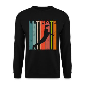 Ultimate Frisbee Frolf Disc Golf Flying Disc Sport - Unisex Sweatshirt - black - Front - Alina (178cm) & Michal (187cm)
