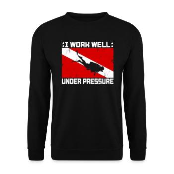 Dive Master Rescue Diver Tauchlehrer - Unisex Pullover - Schwarz - Vorne - Alina (178cm) & Michal (187cm)