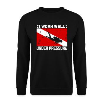 Dive Master Rescue Diver Tauchlehrer - Unisex Pullover - Schwarz - Vorne - Alina (178cm) & Michal (187cm)