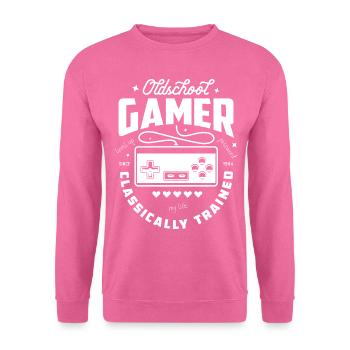 Old-School-Gamer - Unisex Pullover - Pink - Vorne