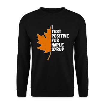 Sirop d’érable Maple Tree Sap Tapping Sugaring Tapper - Sweat-shirt Unisexe - noir - Devant - Alina (178cm) & Michal (187cm)