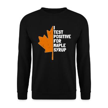 Sirop d’érable Maple Tree Sap Tapping Sugaring Tapper - Sweat-shirt Unisexe - noir - Devant - Alina (178cm) & Michal (187cm)