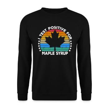 Sirop d’érable Maple Tree Sap Tapping Sugaring Tapper - Sweat-shirt Unisexe - noir - Devant - Alina (178cm) & Michal (187cm)