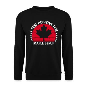 Sirop d’érable Maple Tree Sap Tapping Sugaring Tapper - Sweat-shirt Unisexe - noir - Devant - Alina (178cm) & Michal (187cm)