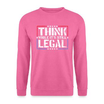 Penser tant qu’il s’agit encore d’une pensée critique légale - Sweat-shirt Unisexe - rose - Devant