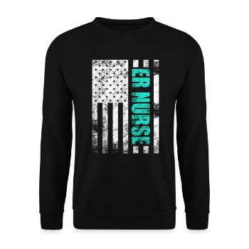 Krankenschwestern in der Notaufnahme Notaufnahme Krankenschwester Praktiker - Unisex Pullover - Schwarz - Vorne - Alina (178cm) & Michal (187cm)