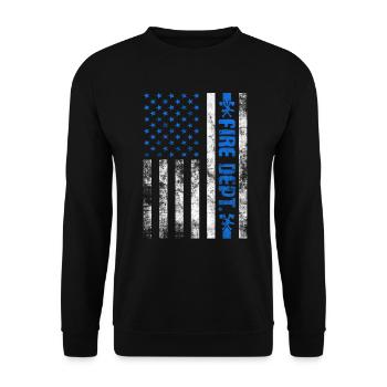 Service d’incendie Pompier Pompier Lutte contre les incendies - Sweat-shirt Unisexe - noir - Devant - Alina (178cm) & Michal (187cm)