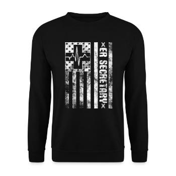 Notaufnahme Registrar Registrierung Notaufnahme Sekretärin - Unisex Pullover - Schwarz - Vorne - Alina (178cm) & Michal (187cm)