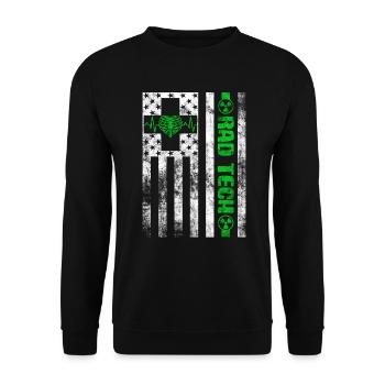 Radiology Department Medical Imaging Joke Rad Tech - Unisex Sweatshirt - black - Front - Alina (178cm) & Michal (187cm)