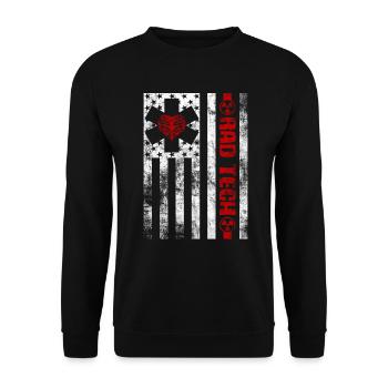 Radiology Department Medical Imaging Joke Rad Tech - Unisex Sweatshirt - black - Front - Alina (178cm) & Michal (187cm)