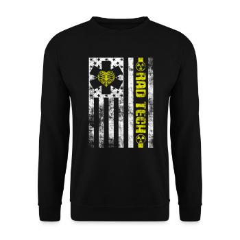 Abteilung für Radiologie Medizinische Bildgebung Witz Rad Tech - Unisex Pullover - Schwarz - Vorne - Alina (178cm) & Michal (187cm)