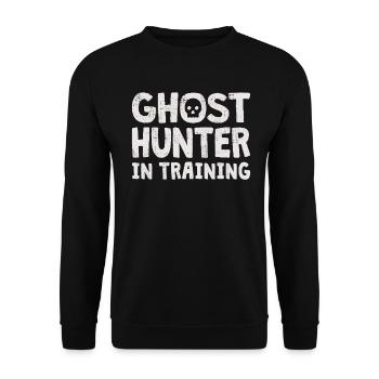 Ghost Hunter Paranormal Investigator Geisterjagd - Unisex Pullover - Schwarz - Vorne - Alina (178cm) & Michal (187cm)