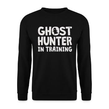 Ghost Hunter Paranormal Investigator Geisterjagd - Unisex Pullover - Schwarz - Vorne - Alina (178cm) & Michal (187cm)