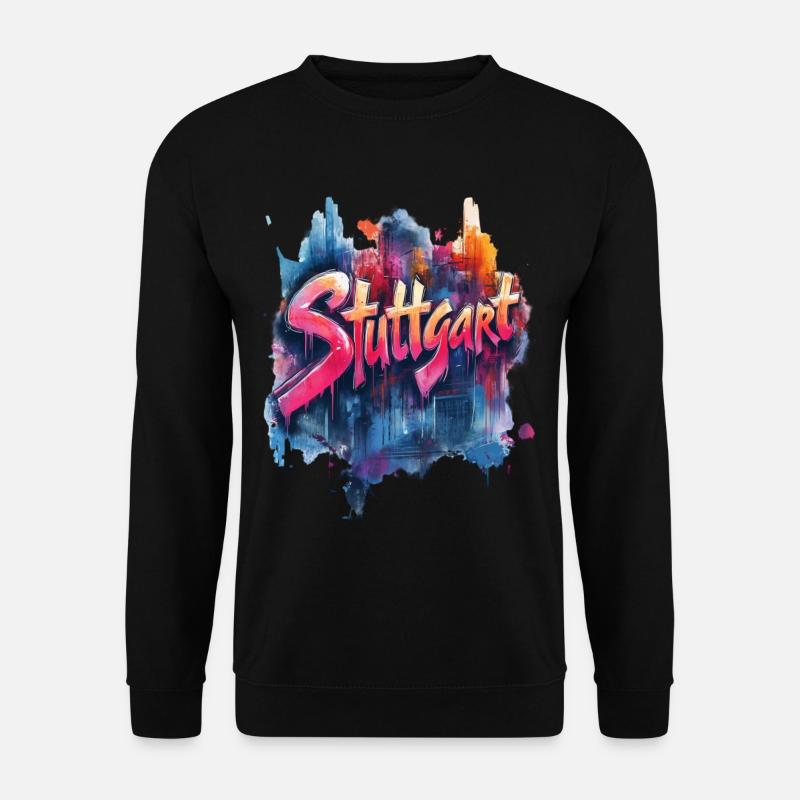 Stuttgart - Unisex Pullover - Schwarz
