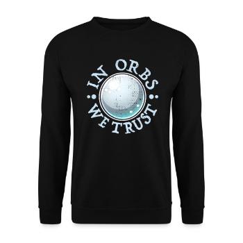 Ghost Hunter Paranormal Investigator Geisterjagd - Unisex Pullover - Schwarz - Vorne - Alina (178cm) & Michal (187cm)