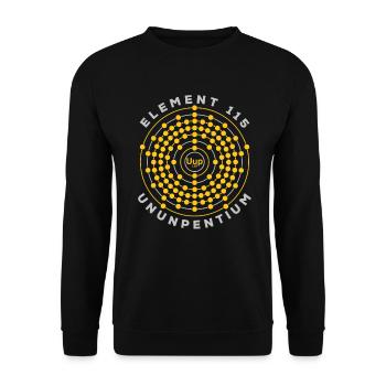 Element 115 Ununpentium Anti Gravity Moscovium - Sweat-shirt Unisexe - noir - Devant - Alina (178cm) & Michal (187cm)