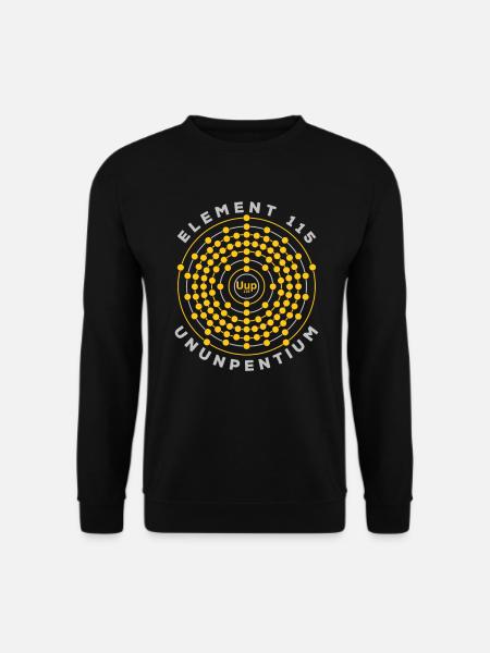 Element 115 Ununpentium Anti-Schwerkraft-Moscovium - Unisex Pullover - Schwarz