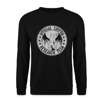 Kryptid-Forschungsteam | Werwolf Folklore Dogman - Unisex Pullover - Schwarz - Vorne - Alina (178cm) & Michal (187cm)