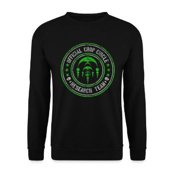 Offizielles Forschungsteam des Kornkreises | Außerirdische Nachricht - Unisex Pullover - Schwarz - Vorne - Alina (178cm) & Michal (187cm)