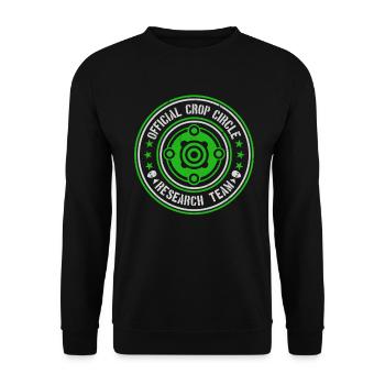 Offizielles Forschungsteam des Kornkreises | Außerirdische Nachricht - Unisex Pullover - Schwarz - Vorne - Alina (178cm) & Michal (187cm)